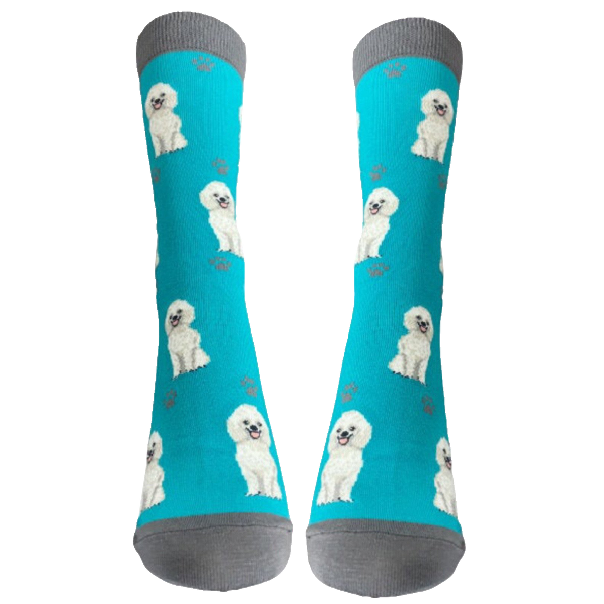White Poodle Dog Socks